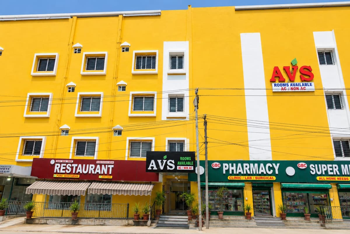 AVS Guest House building exterior and main entrance